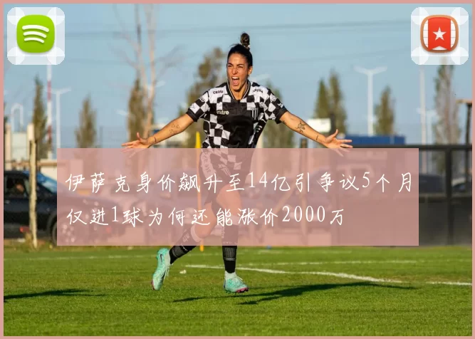 伊萨克身价飙升至14亿引争议5个月仅进1球为何还能涨价2000万